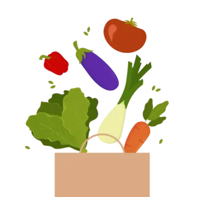 Panier de légumes de saison