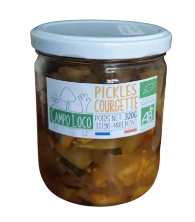 Pickles de courgette curry